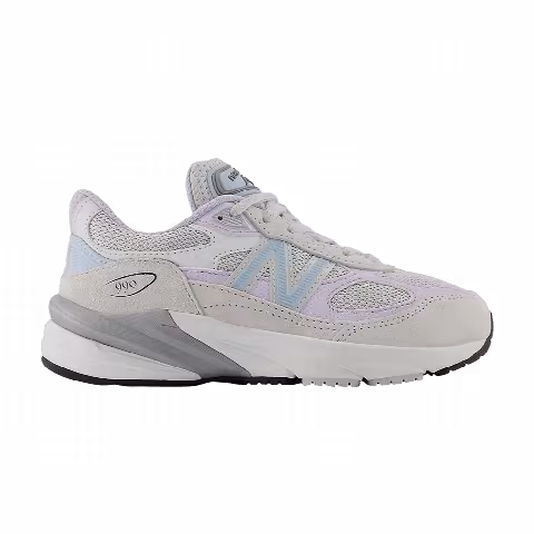 New Balance 990v6 Little Kid 'Grey Matter Bright Lavender'