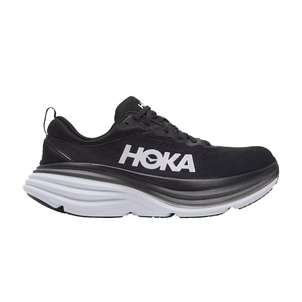 HOKA Bondi 8 Black White