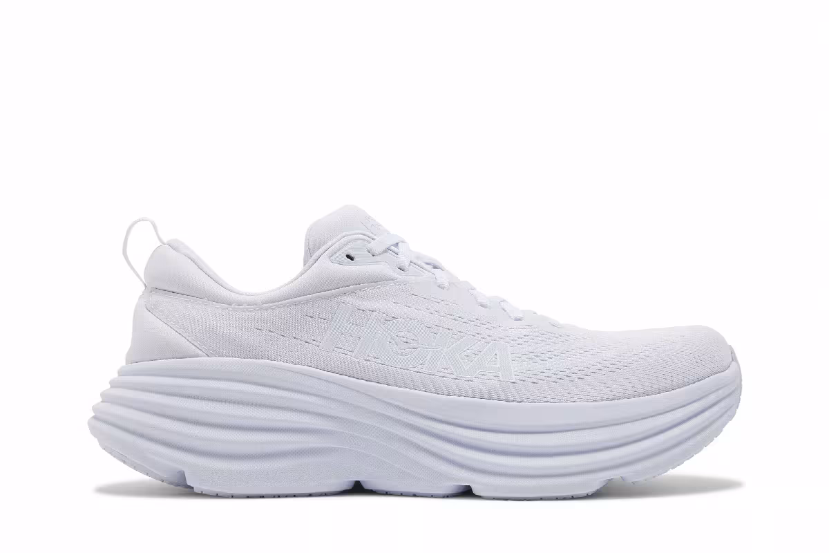 HOKA Bondi 8 Triple White, view 2