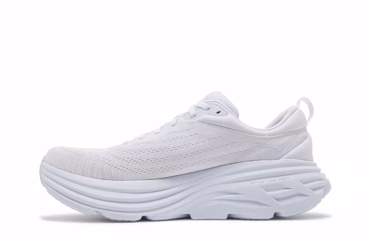 HOKA Bondi 8 Triple White, view 4