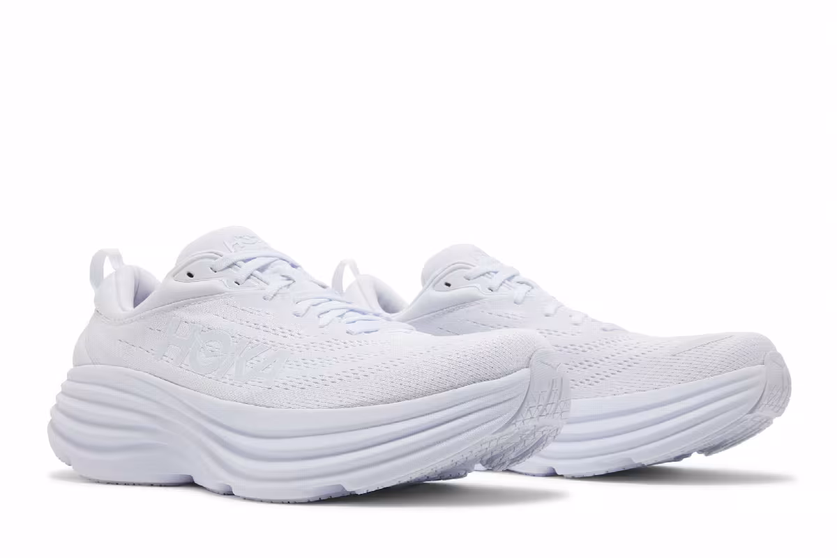 HOKA Bondi 8 Triple White, view 9