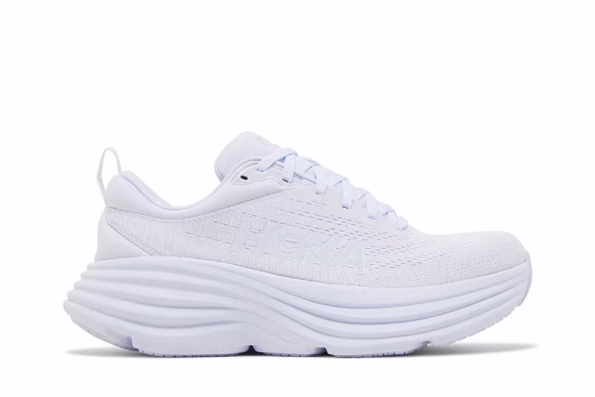 HOKA Women's Bondi 8 White, view 2