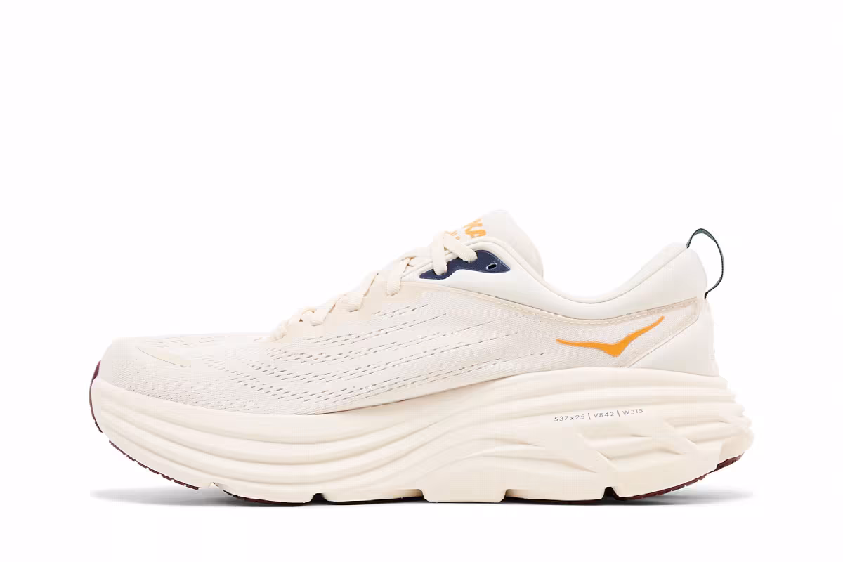 HOKA Bondi 8 Oat Milk Alabaster, view 4