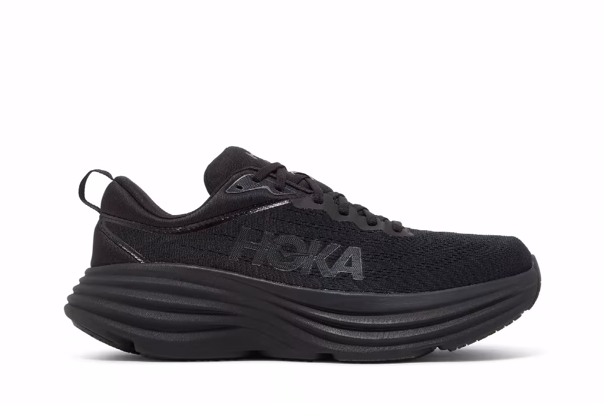 HOKA Bondi 8 2E Wide Triple Black, view 2