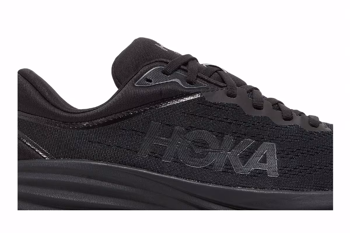HOKA Bondi 8 2E Wide Triple Black, view 3