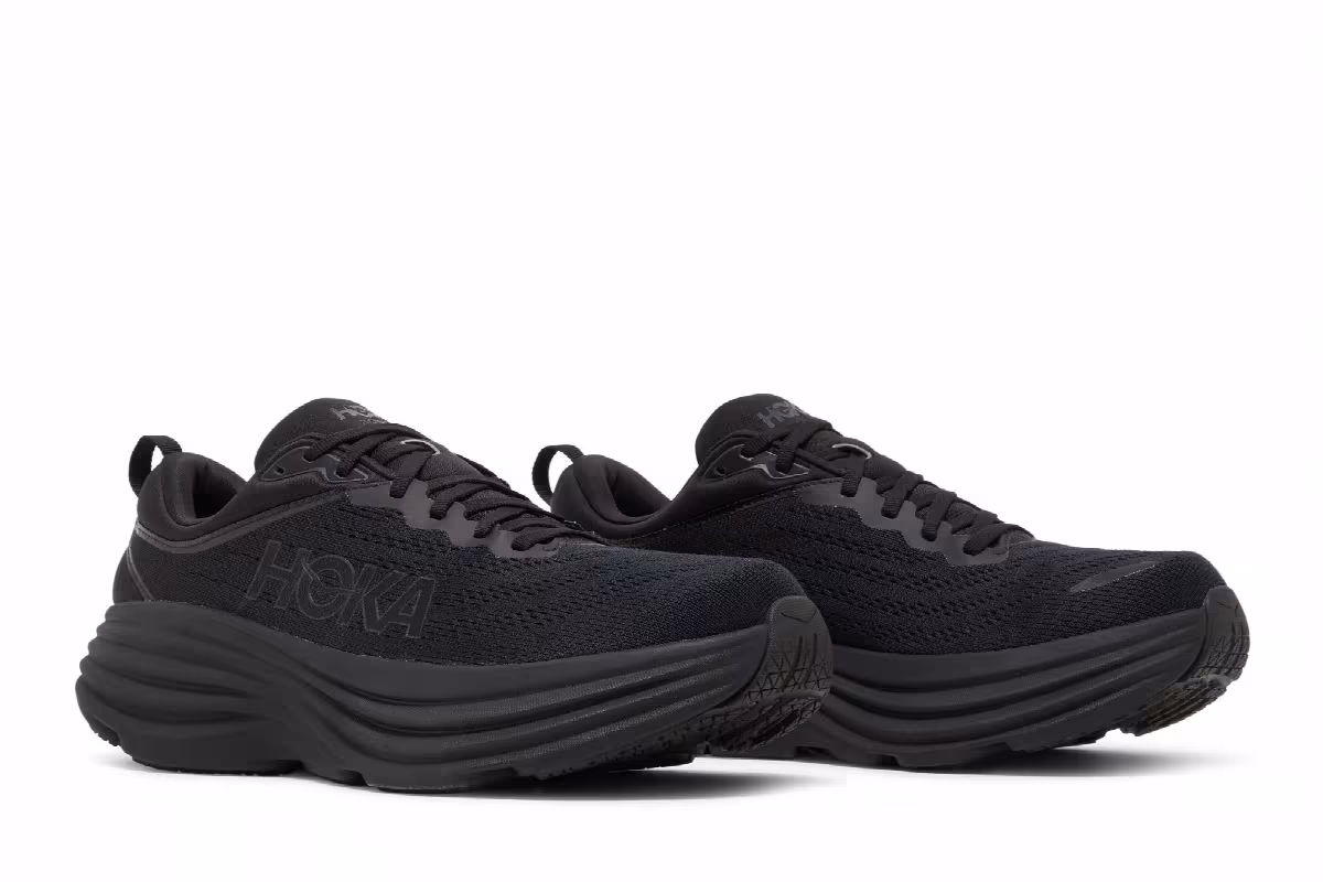 HOKA Bondi 8 2E Wide Triple Black, view 9