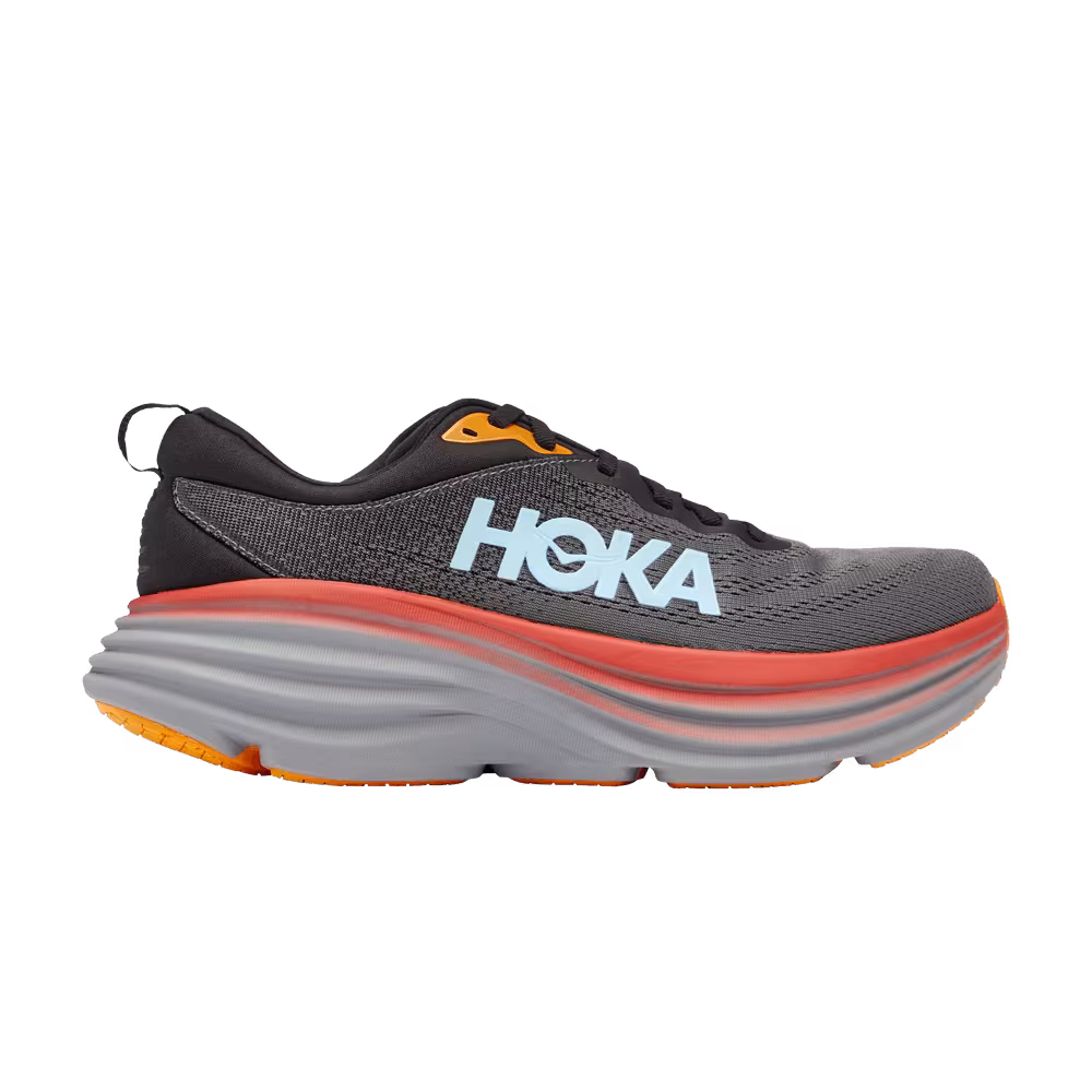 HOKA Bondi 8 Anthracite Blue Red