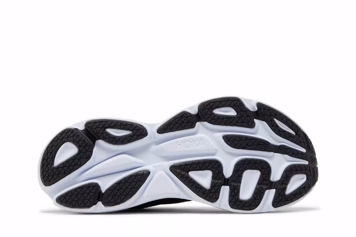 HOKA Bondi 8 2E Wide Black White, view 5