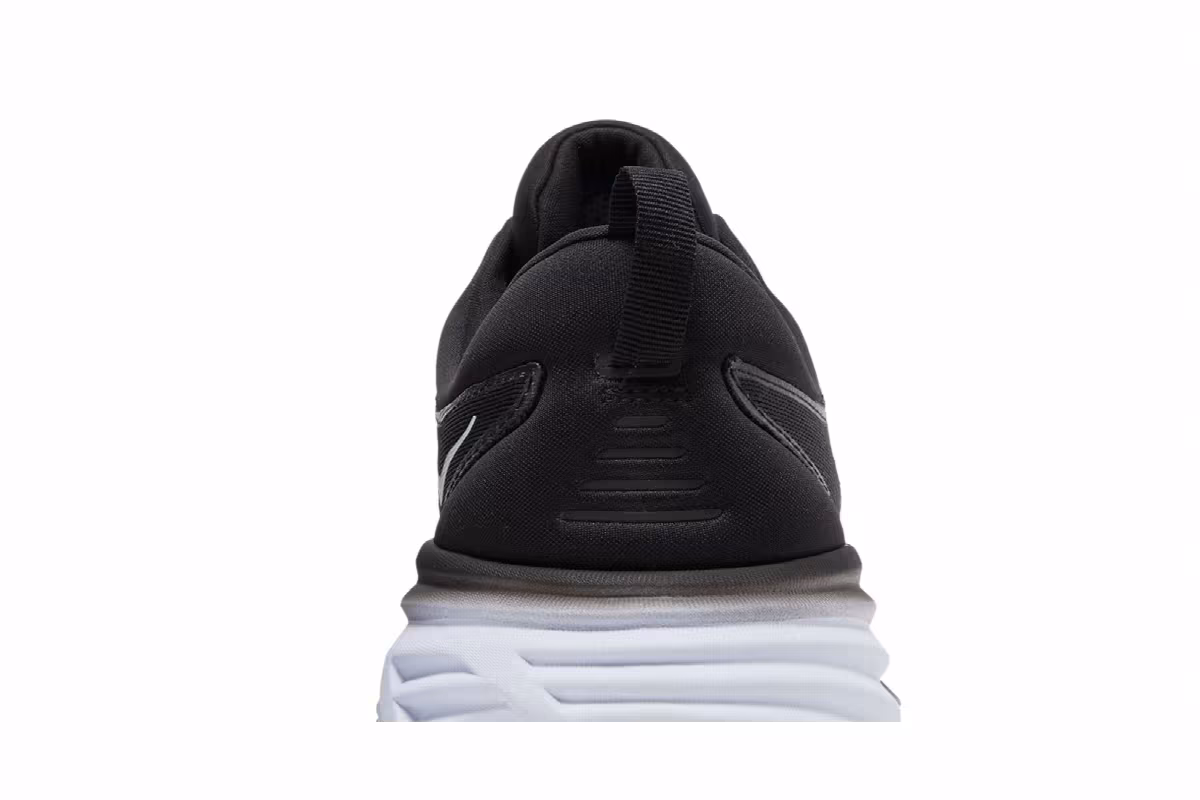 HOKA Bondi 8 2E Wide Black White, view 8