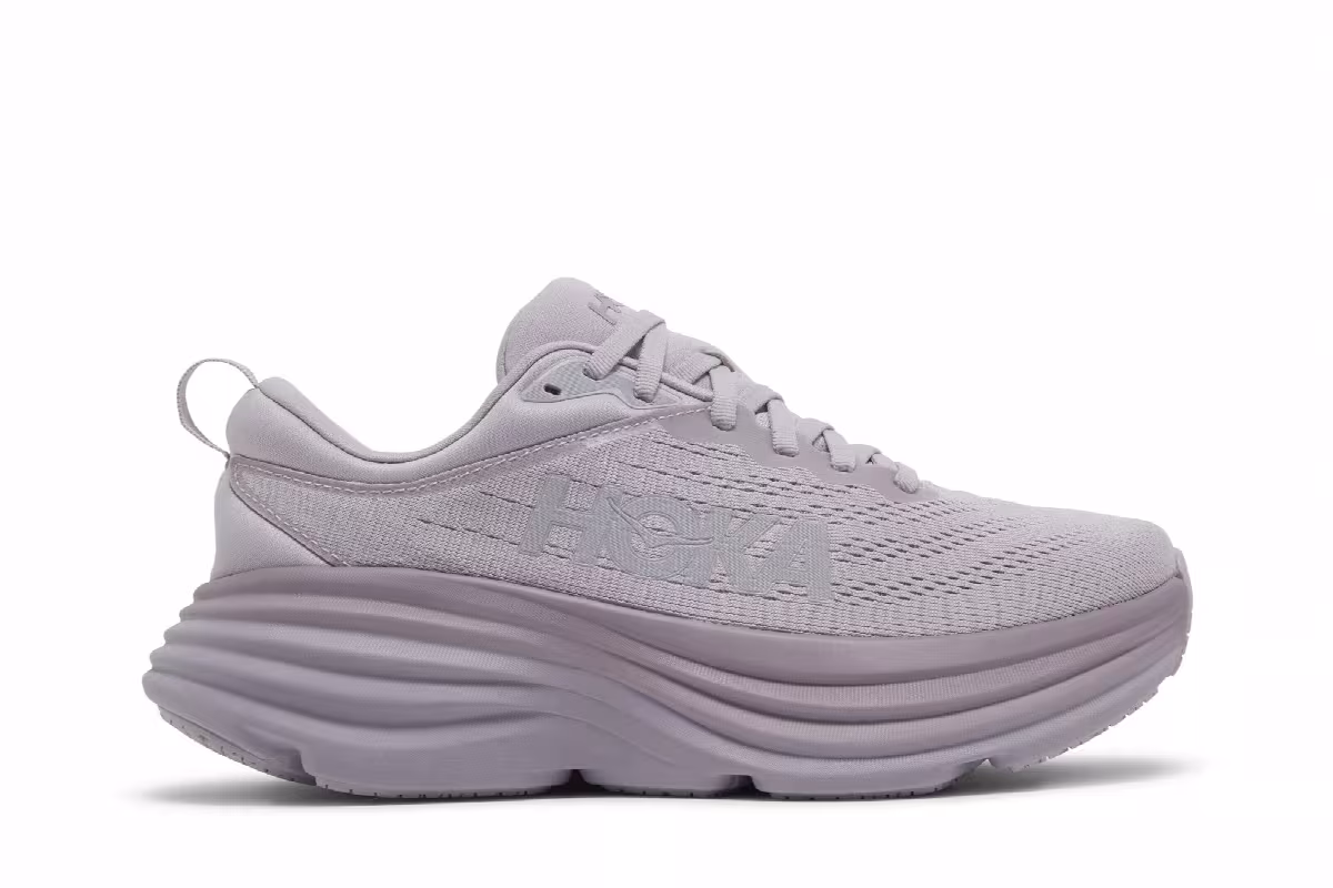 HOKA Women's Bondi 8 Lilac Marble, view 2