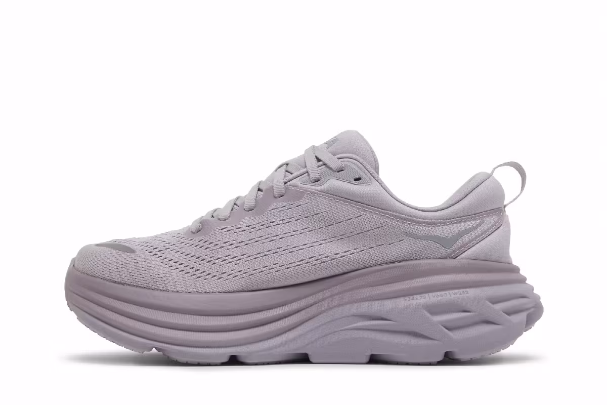 HOKA Women's Bondi 8 Lilac Marble, view 4