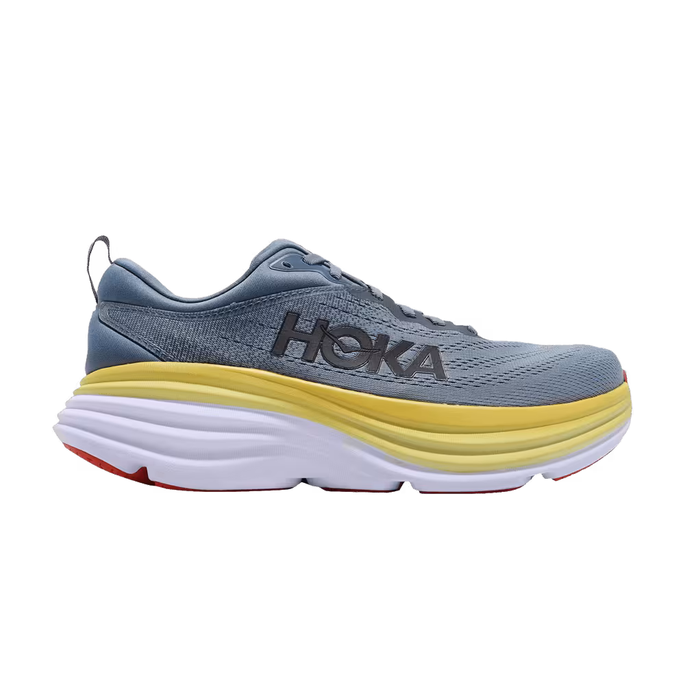 HOKA Bondi 8 4E X-Wide Goblin Blue Mountain Spring