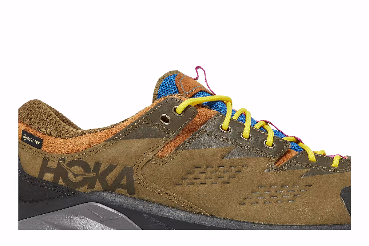 Bodega x HOKA Kaha Low GTX Martini Olive Almond, view 3