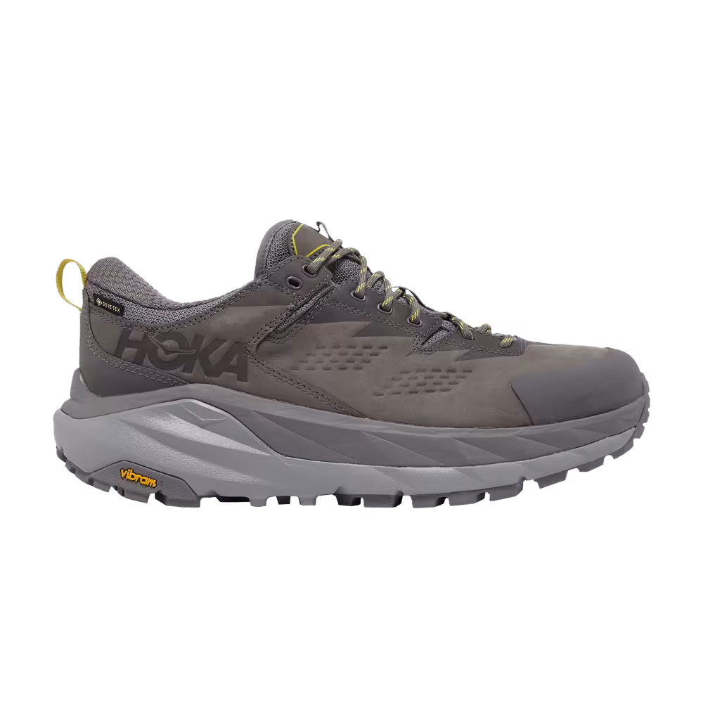 HOKA Kaha Low GTX Charcoal Grey Green Sheen