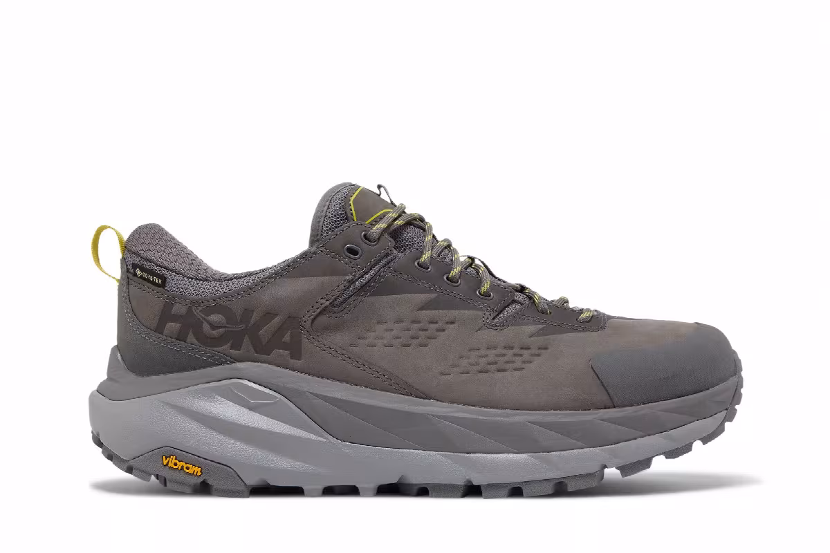 HOKA Kaha Low GTX Charcoal Grey Green Sheen, view 2
