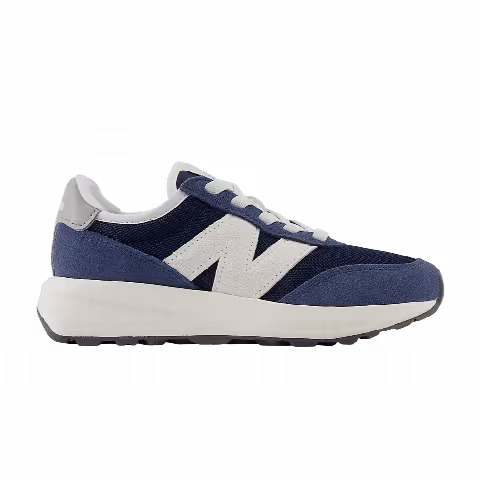 New Balance 370 Bungee Lace Little Kid Wide 'Navy Sea Salt'