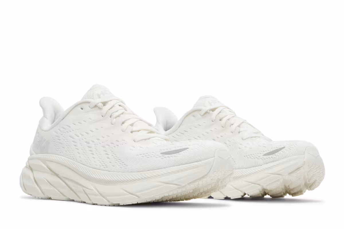 HOKA Women's Clifton 8 White, view 9