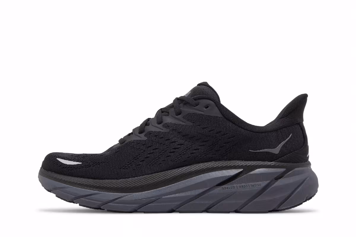 HOKA Clifton 8 Black, view 4