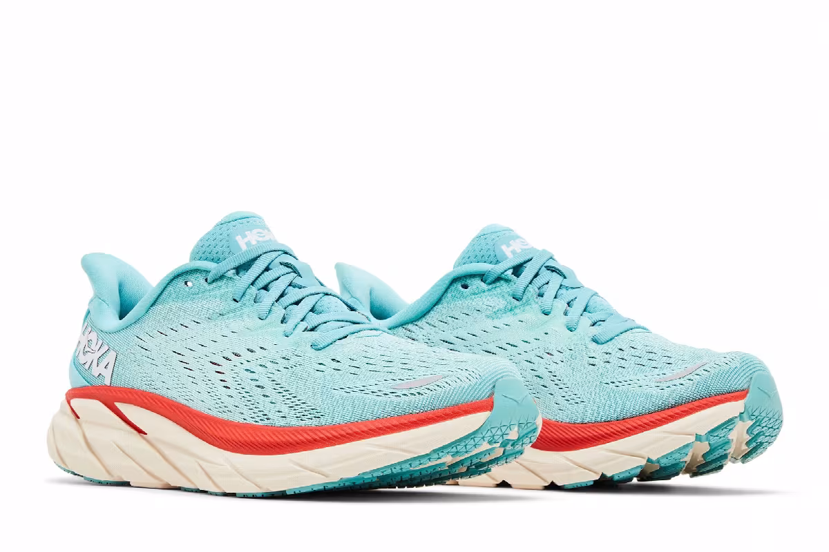 HOKA Women's Clifton 8 Wide Aquarella, view 9