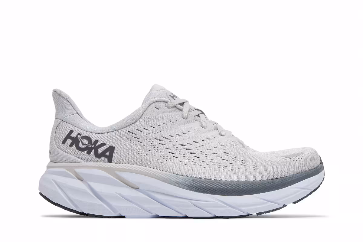 HOKA Clifton 8 2E Wide Lunar Rock Nimbus Cloud, view 2