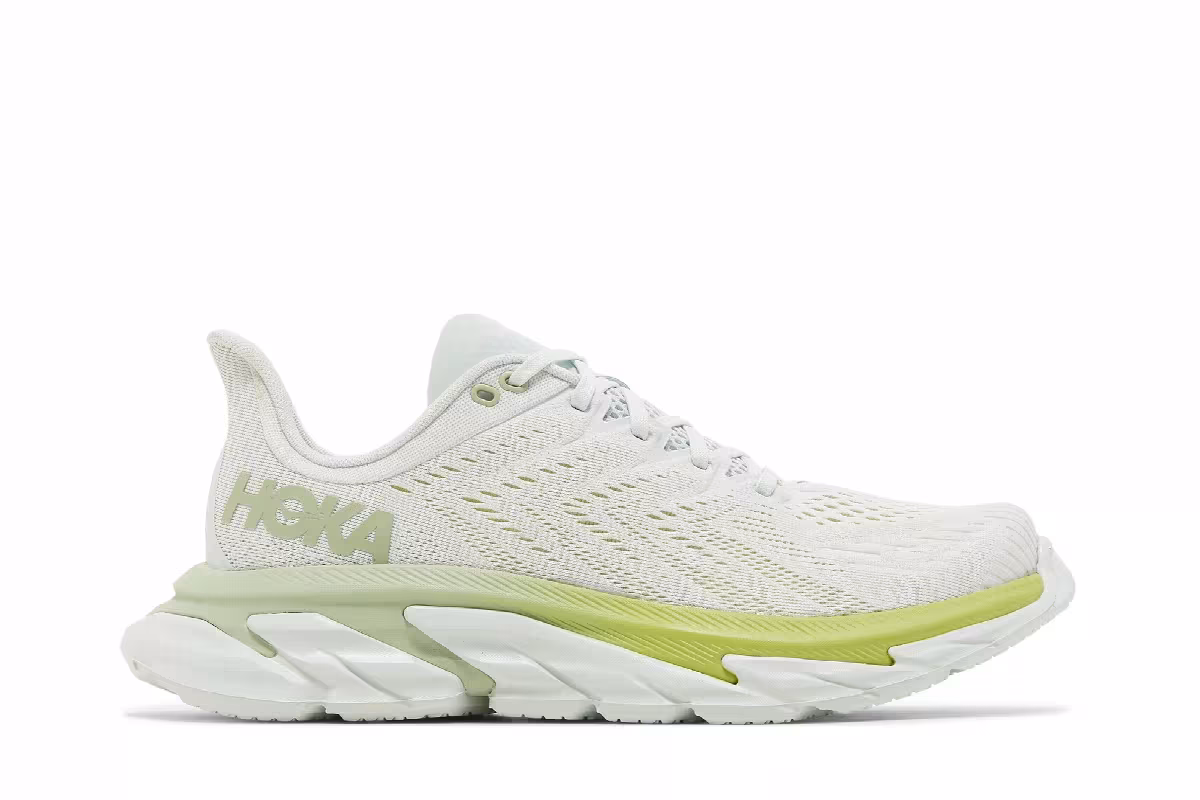 HOKA Clifton Edge Blue Flower Green Glow, view 2