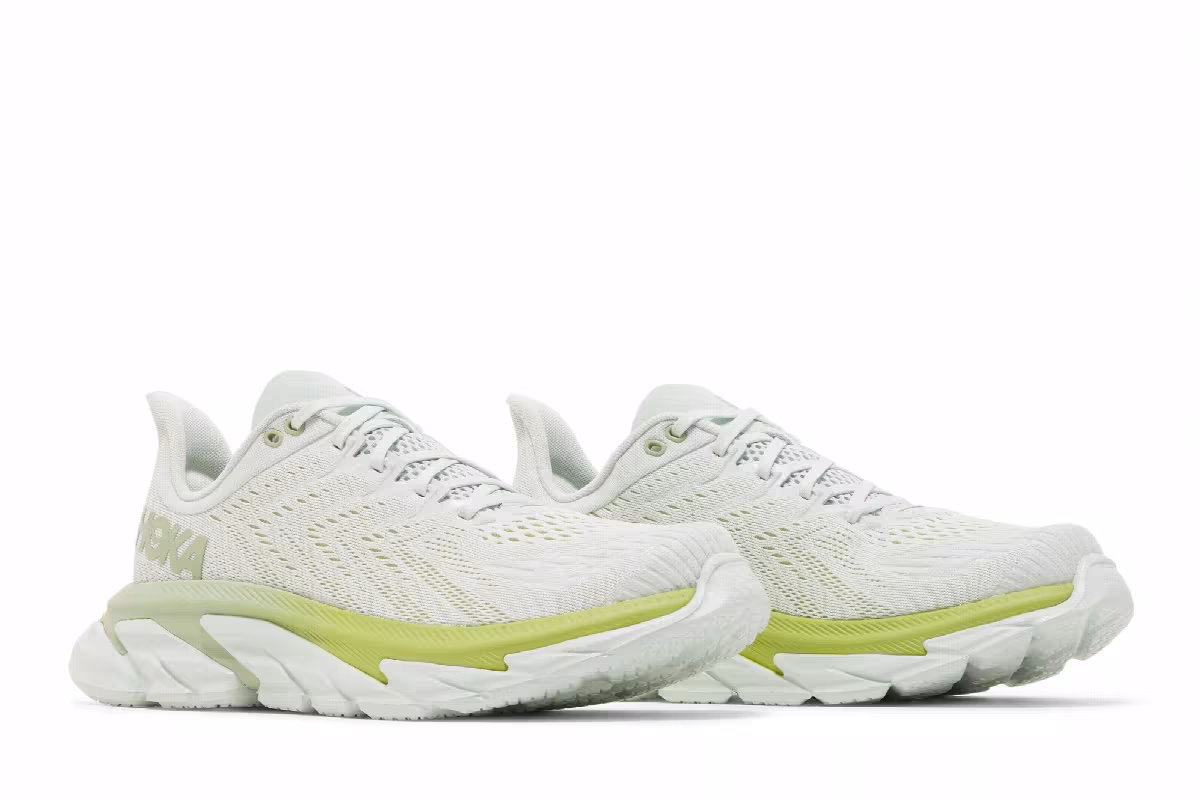 HOKA Clifton Edge Blue Flower Green Glow, view 9