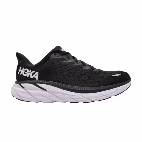 HOKA Wmns Clifton 8 Wide 'Black White'