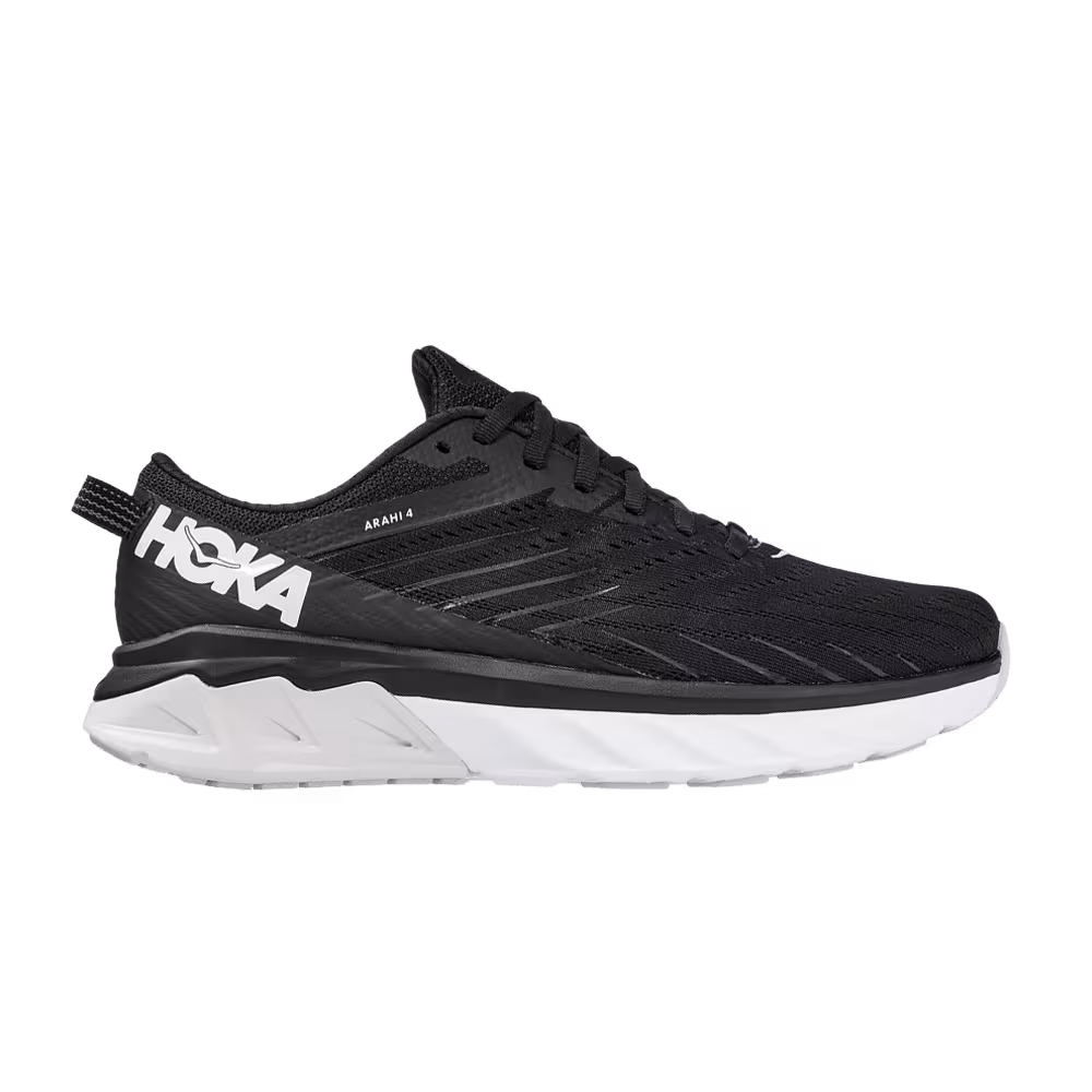 HOKA Women's Arahi 4 Black White