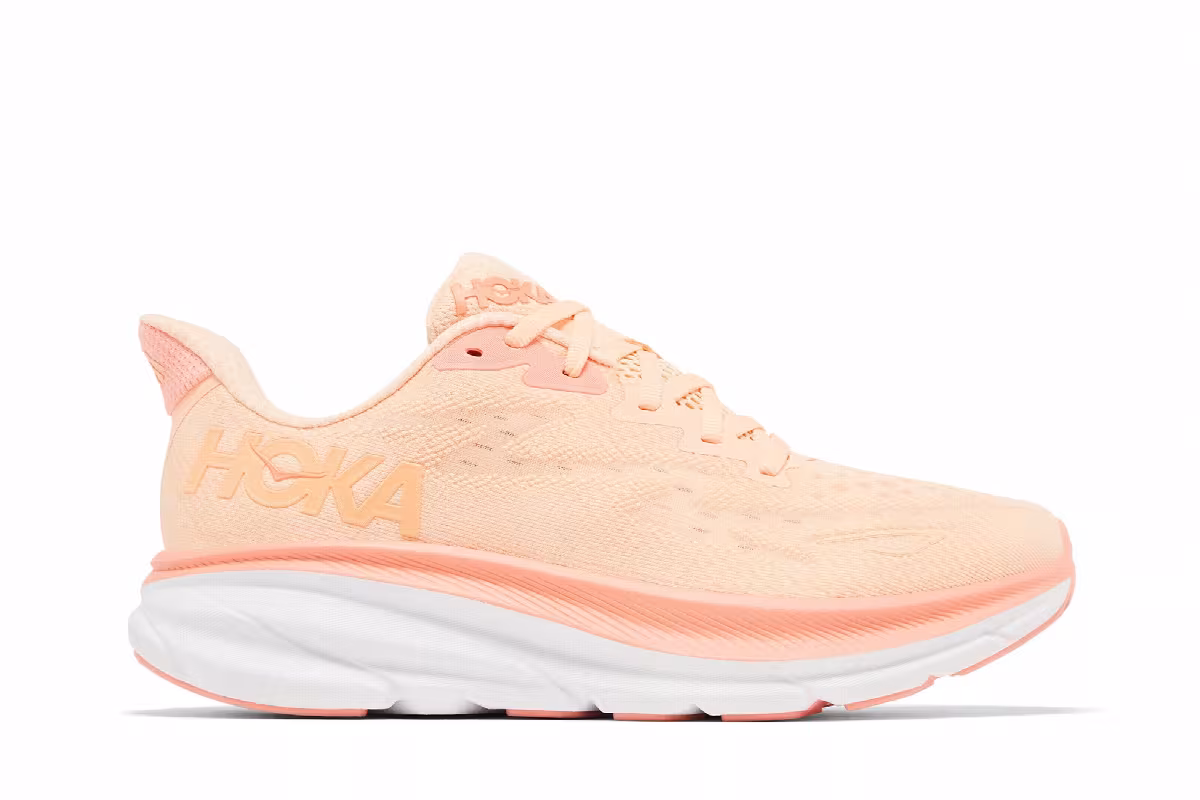 HOKA Women's Clifton 9 Cantaloupe, view 2