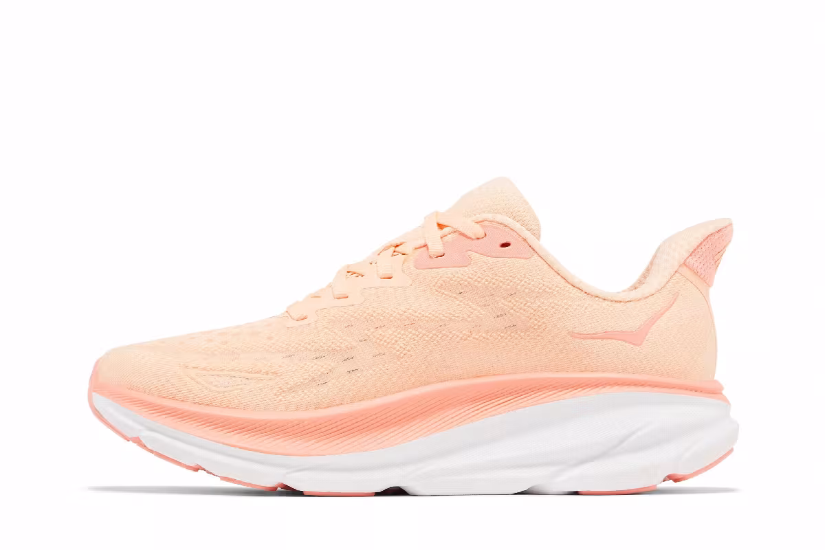 HOKA Women's Clifton 9 Cantaloupe, view 4