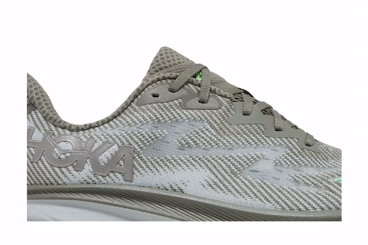 HOKA Clifton 9 Olive Haze Mercury, view 3