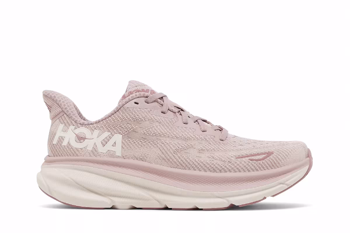 HOKA Women's Clifton 9 Pale Mauve, view 2