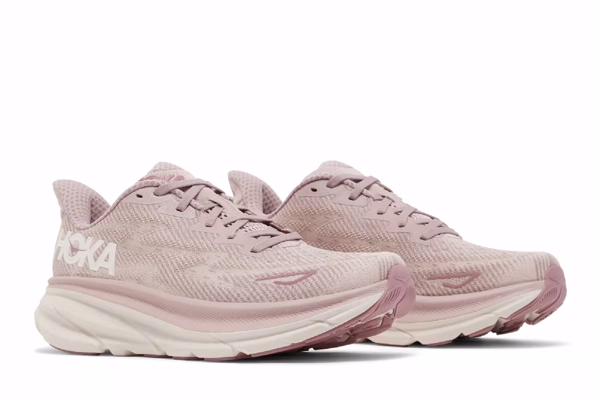 HOKA Women's Clifton 9 Pale Mauve, view 9