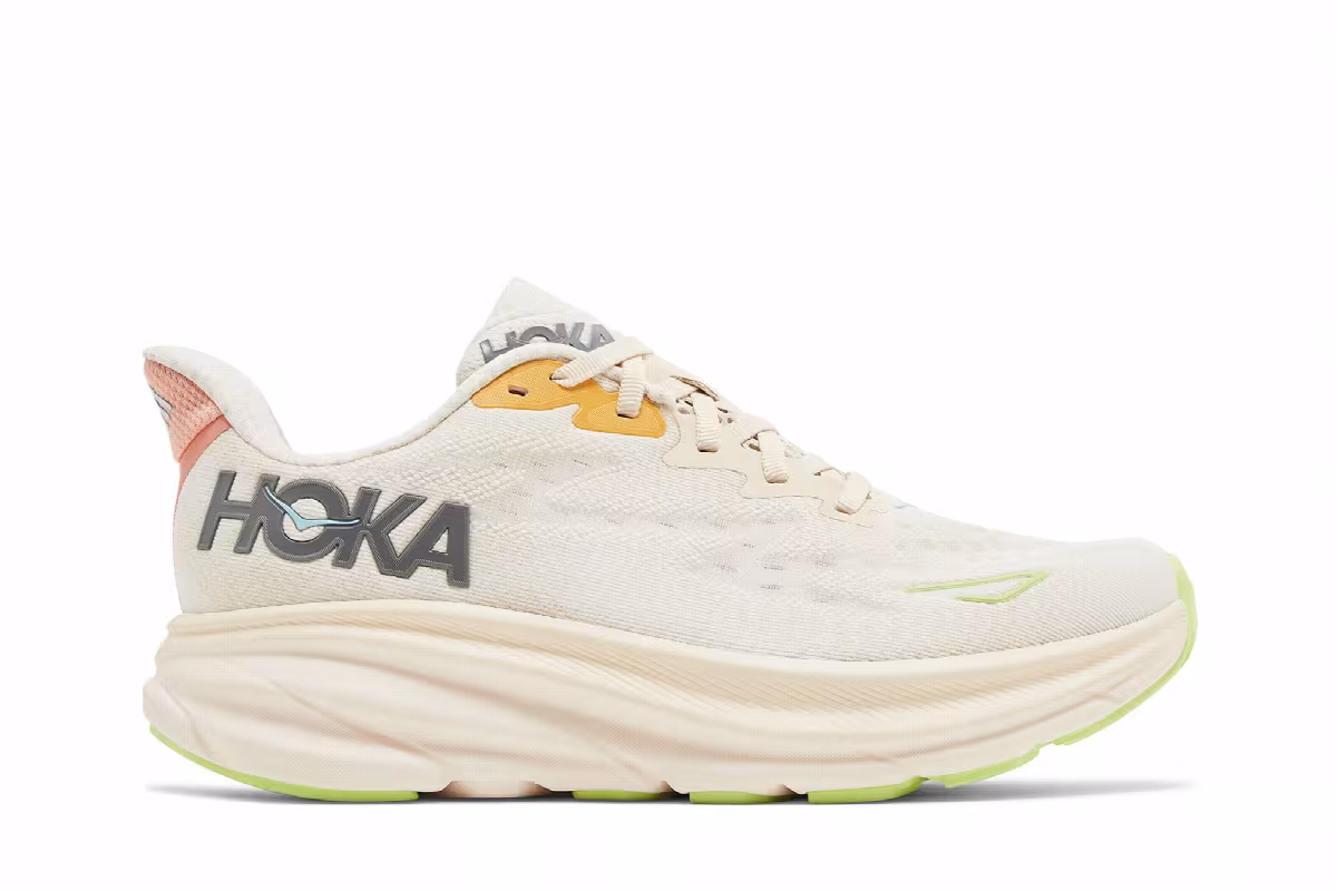 HOKA Women's Clifton 9 Wide Vanilla Astral, view 2
