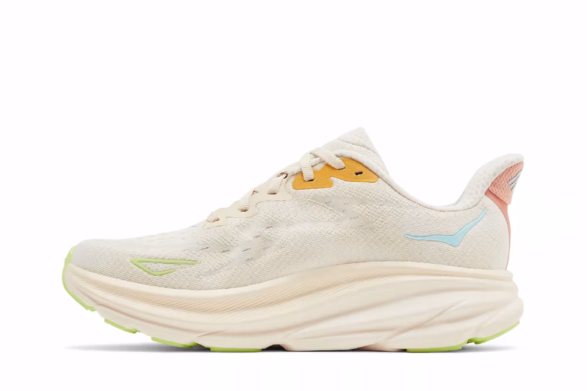 HOKA Women's Clifton 9 Wide Vanilla Astral, view 4
