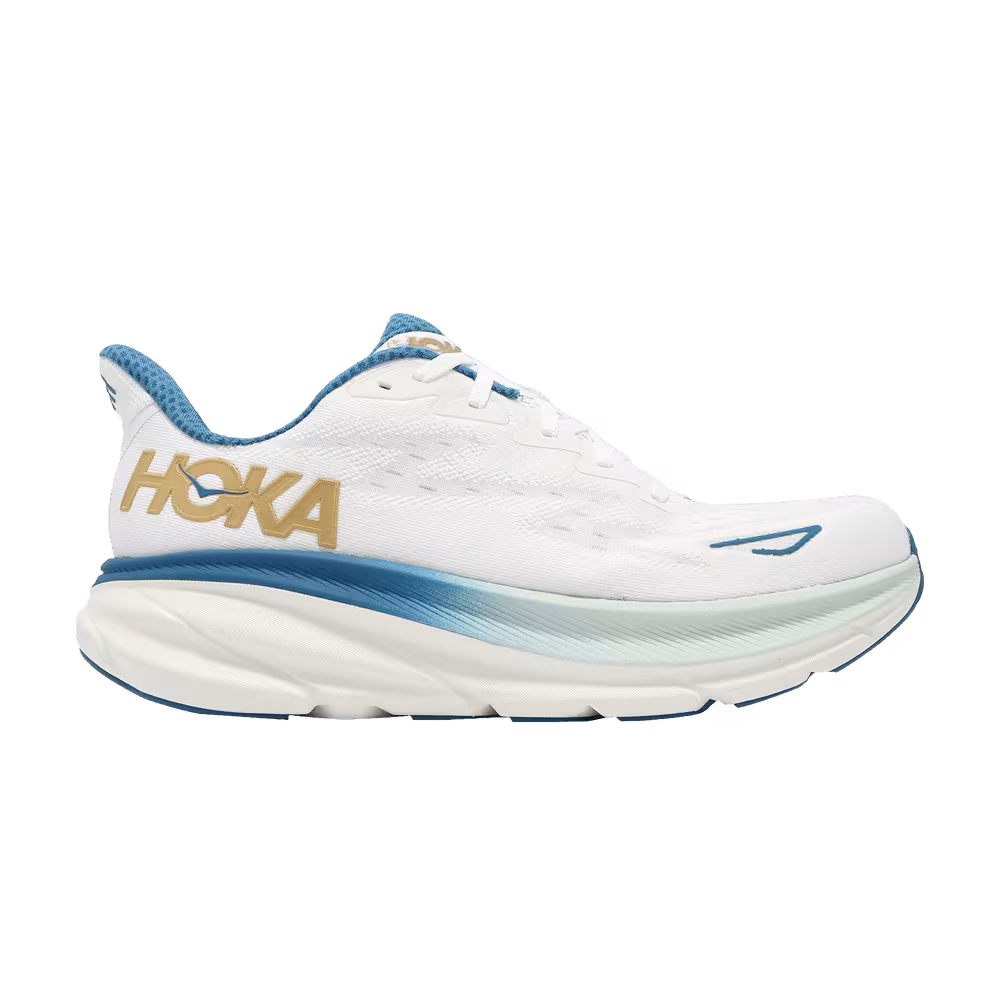HOKA Clifton 9 2E Wide Frost Gold