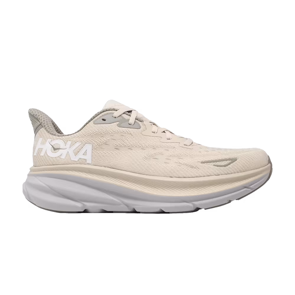 HOKA Clifton 9 2E Wide Oat Milk