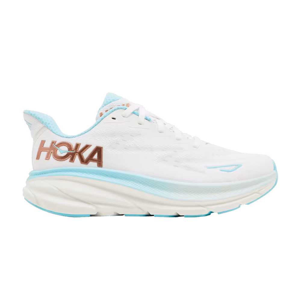 HOKA Women's Clifton 9 Wide Frost Rose Gold