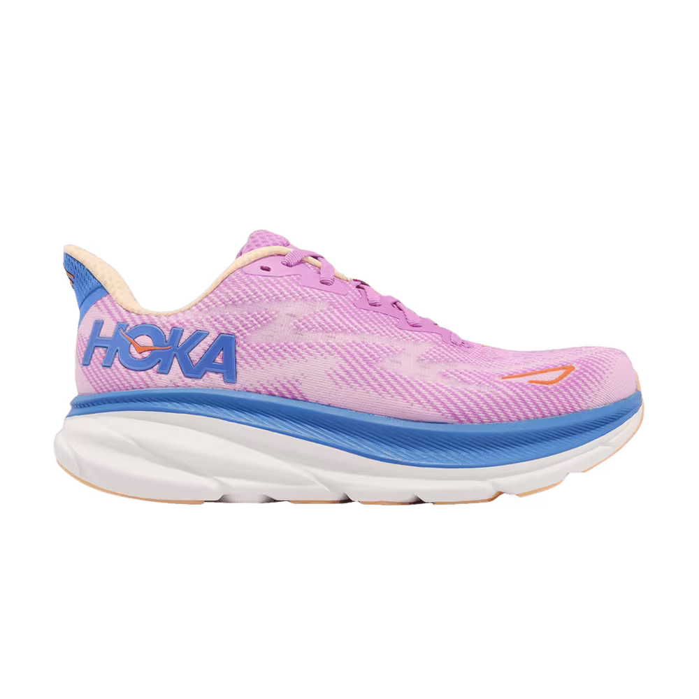 HOKA Women's Clifton 9 Wide Cyclamen