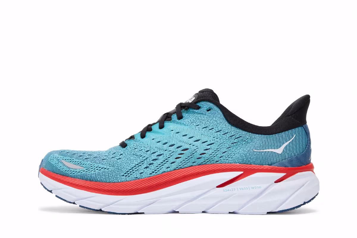 HOKA Clifton 8 Real Teal, view 4