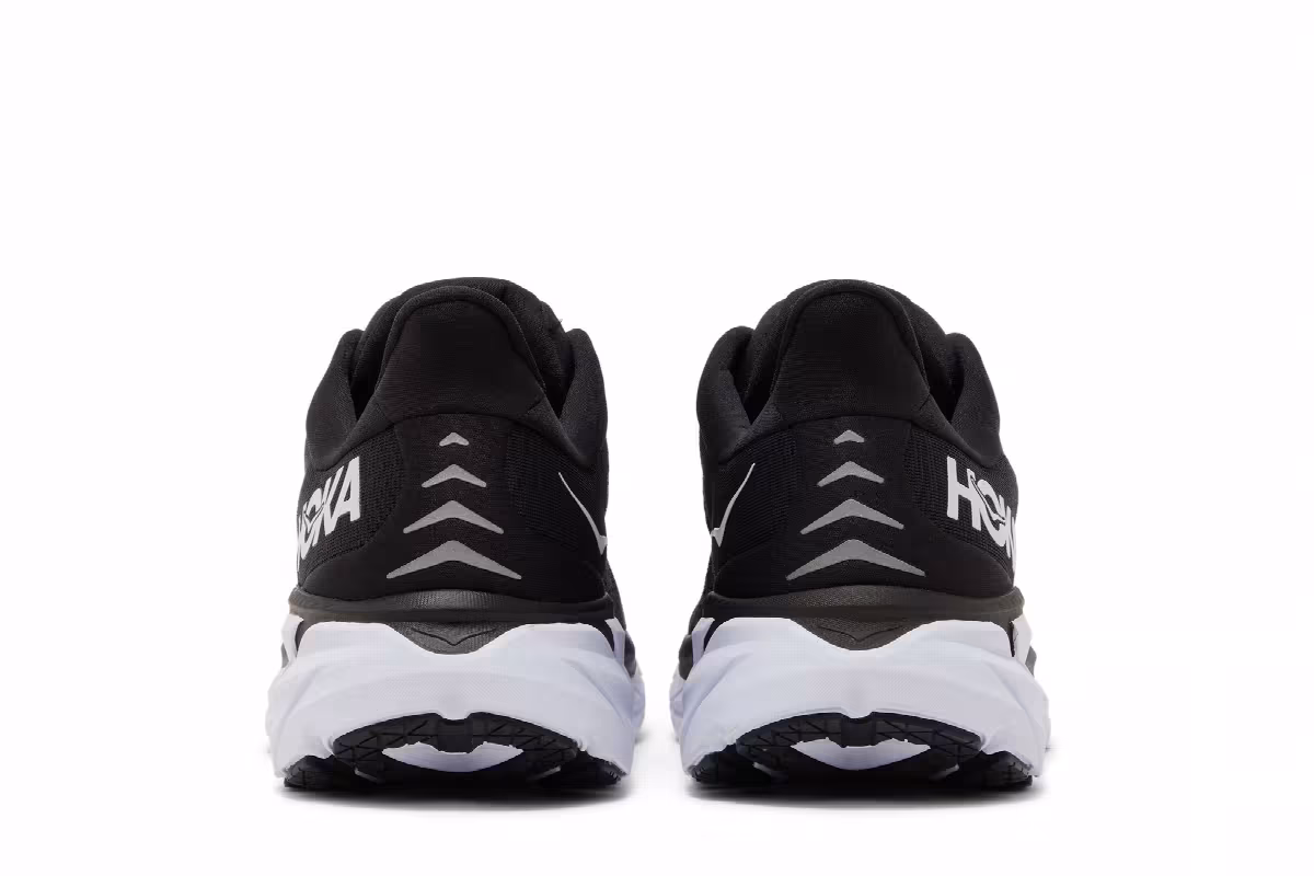 HOKA Clifton 8 Black White, view 7