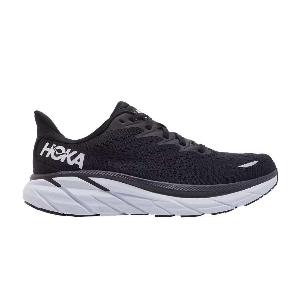 HOKA Women's Clifton 8 Black White