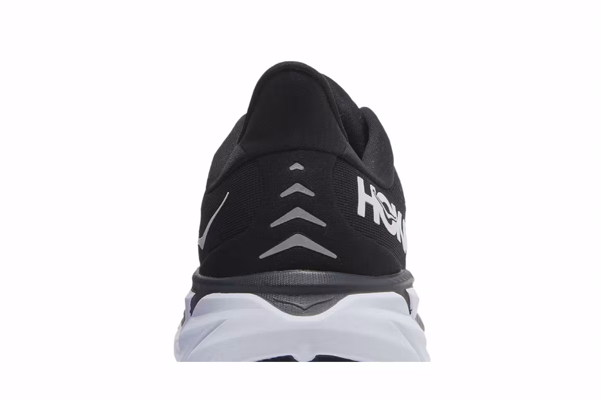 HOKA Women's Clifton 8 Black White, view 8