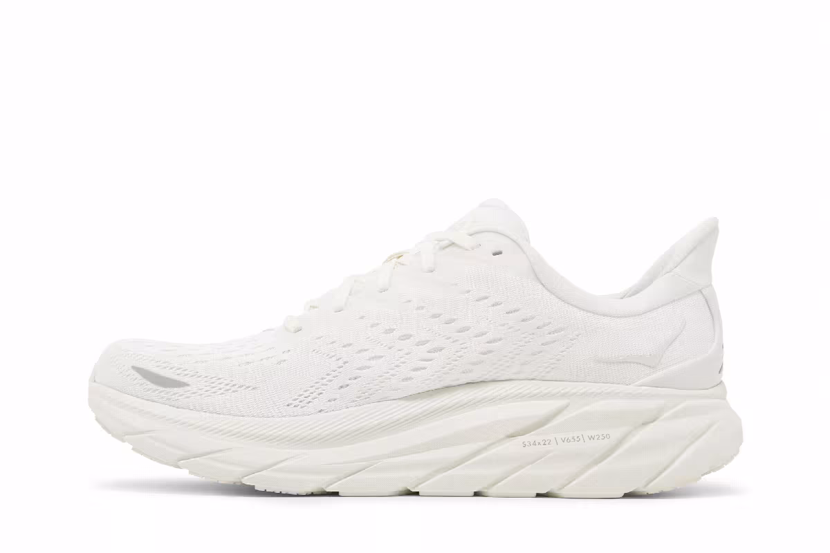 HOKA Clifton 8 Triple White, view 4