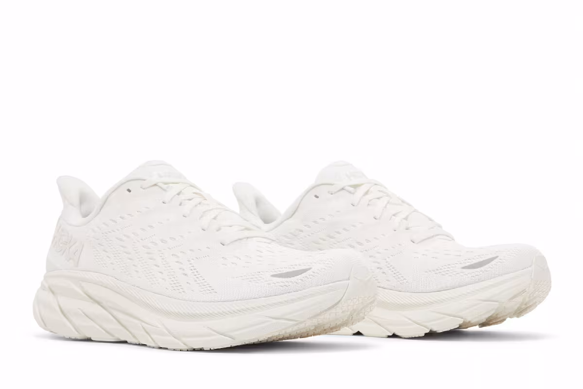 HOKA Clifton 8 Triple White, view 9