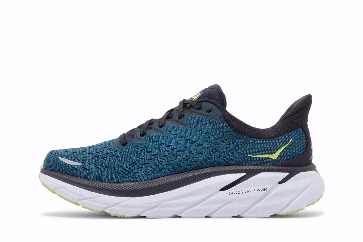 HOKA Clifton 8 Blue Coral Butterfly, view 4