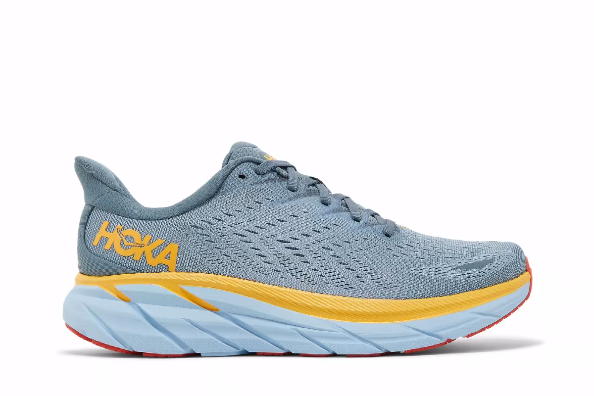 HOKA Clifton 8 Goblin Blue Mountain Spring, view 2