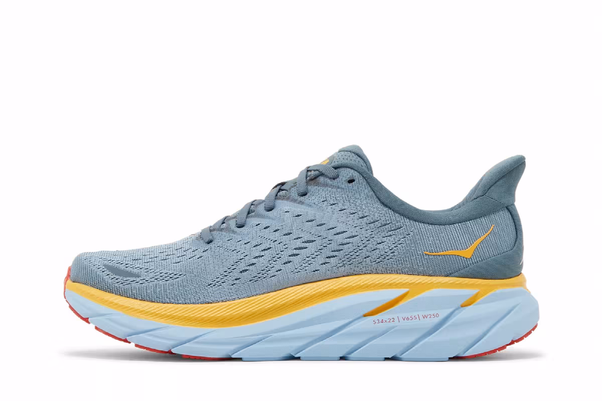 HOKA Clifton 8 Goblin Blue Mountain Spring, view 4