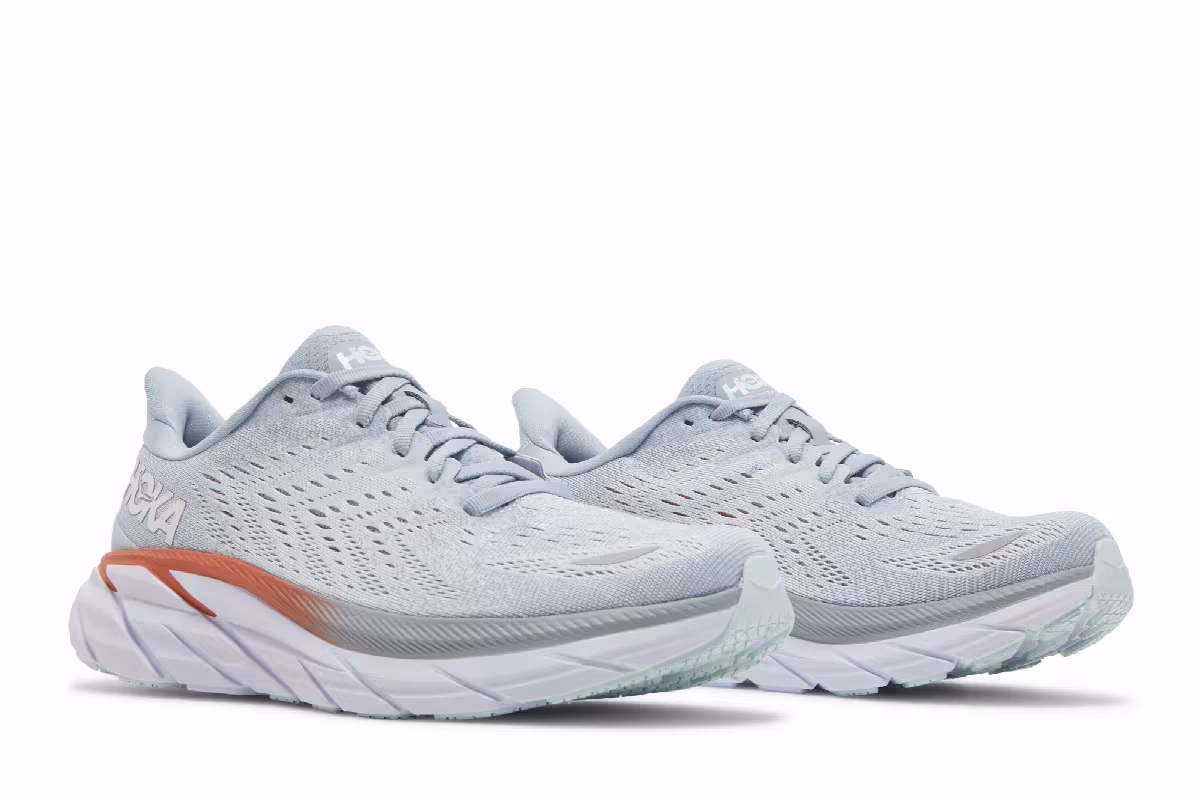 HOKA Women's Clifton 8 Blue Fog, view 9