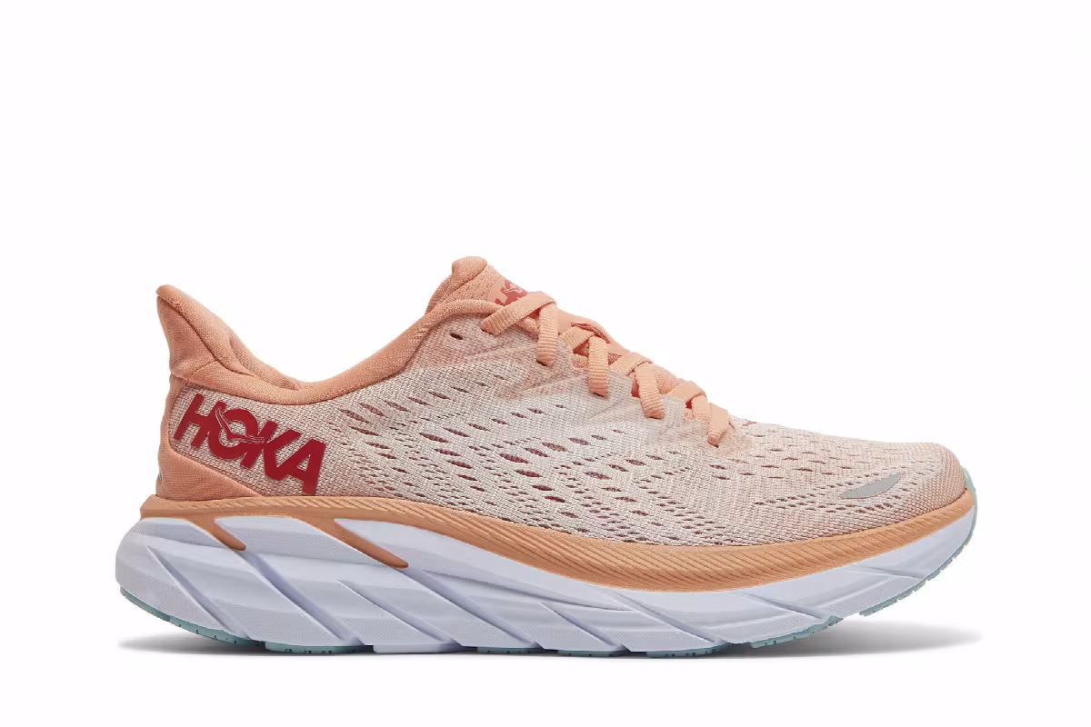 HOKA Women's Clifton 8 Cantaloupe, view 2